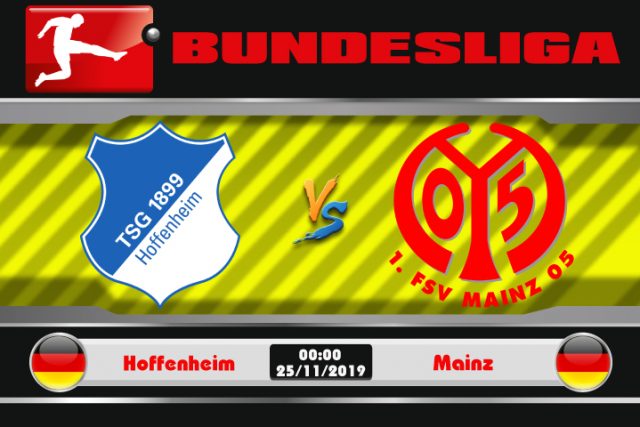 Soi kèo Hoffenheim vs Mainz 00h00 ngày 25/11: 3 điểm trong tầm tay