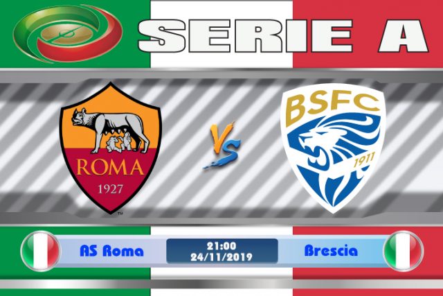 Soi kèo AS Roma vs Brescia 21h00 ngày 24/11: Khắc tinh trở lại
