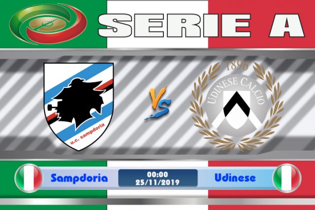 Soi kèo Sampdoria vs Udinese 00h00 ngày 25/11: Nhiệm vụ khó khăn
