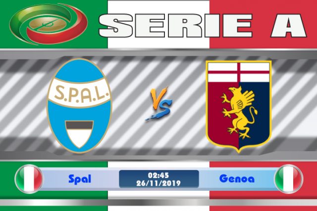 Soi kèo Spal vs Genoa 02h45 ngày 26/11: Giữ vững thành tích bất bại