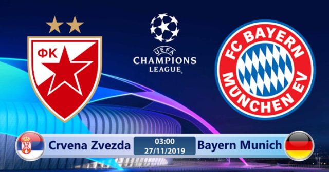 Soi kèo Crvena Zvezda vs Bayern Munich 03h00 ngày 27/11: Tâm lý trái ngược