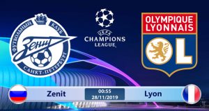 Soi kèo Zenit vs Lyon 00h55 ngày 28/11: Trông chờ chiến thắng