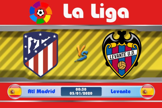 Soi kèo Atletico Madrid vs Levante 00h30 ngày 05/01: Ám ảnh thành Madrid