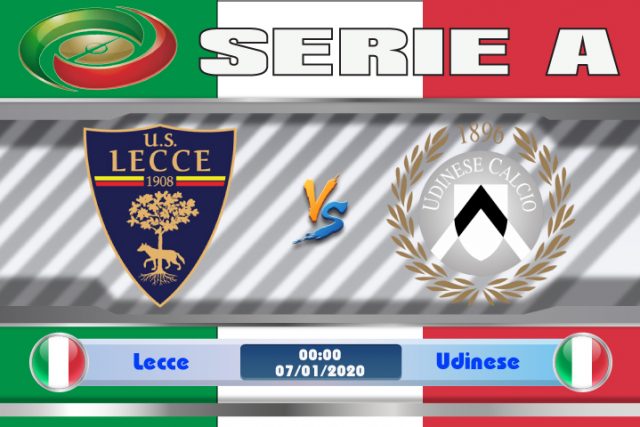 Soi kèo Lecce vs Udinese 00h00 ngày 07/01: Tựa lưng vào sân nhà
