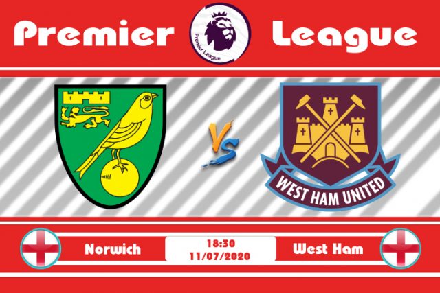 Soi kèo Norwich vs West Ham 18h30 ngày 11/07: Hy vọng cuối cùng