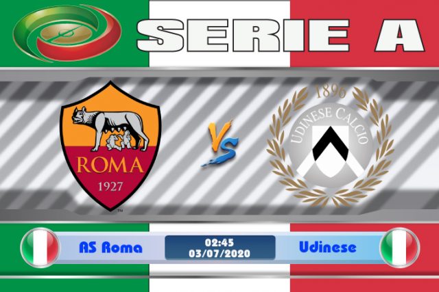 Soi kèo AS Roma vs Udinese 02h45 ngày 03/07: Bão tố vây kín thành Rome