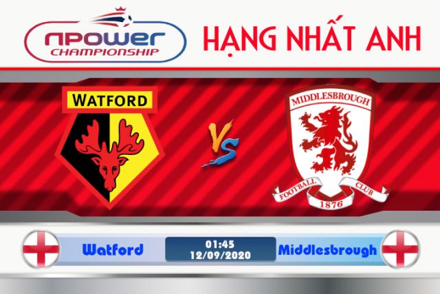 Soi kèo Watford vs Middlesbrough 01h45 ngày 12/09: Gặp lại người xưa